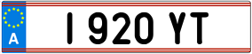 Trailer License Plate